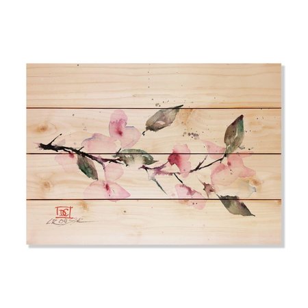 WILE E. WOOD 20 x 14 in. Crousers Cherry Blossom Wood Art DCCBL-2014